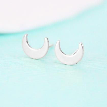 Moon Stud Earrings