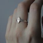 Silver Triangle Ring